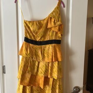 One shoulder ruffle dress